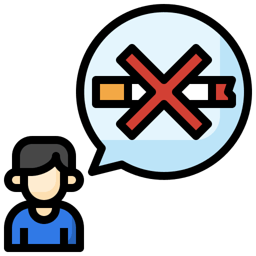 Chat healthcare and medical advice no smoke icon Chat healthcare and medical advice no smoke icon