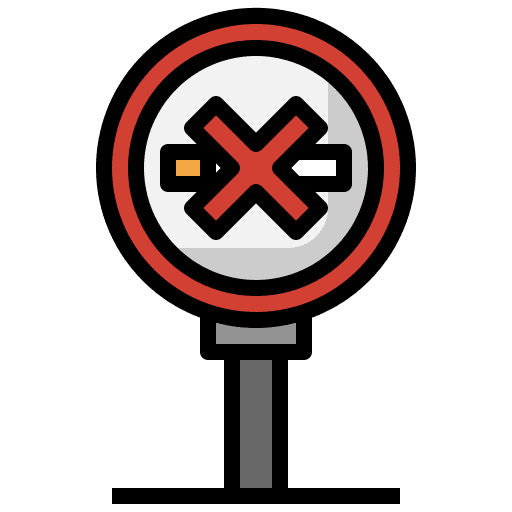 No smoking prohibition no smoking sign icon No smoking prohibition no smoking sign icon