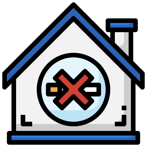No smoking quit smoking house healthcare and medical icon No smoking quit smoking house healthcare and medical icon