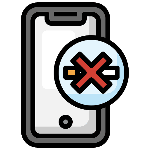 Smartphone smartphone unhealthy tobacco icon Smartphone smartphone unhealthy tobacco icon