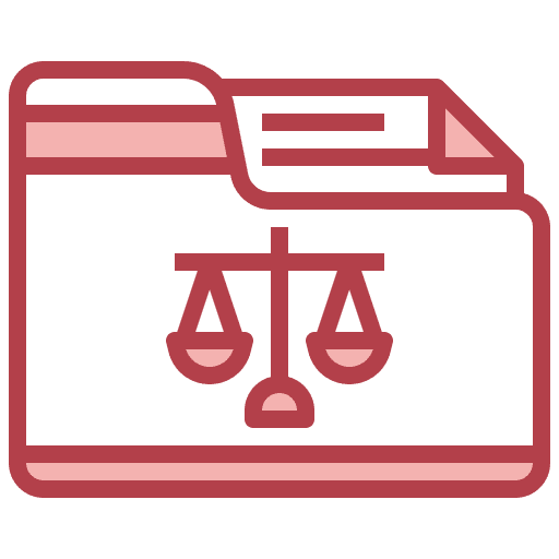 Evidence detective balance scale investigation icon