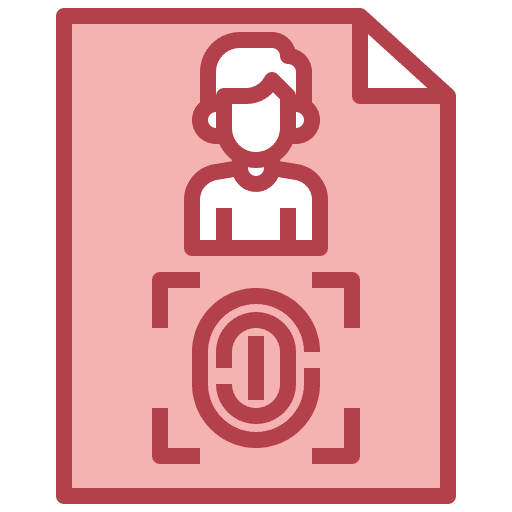 Fingerprint protection files and folders identification icon Fingerprint protection files and folders identification icon