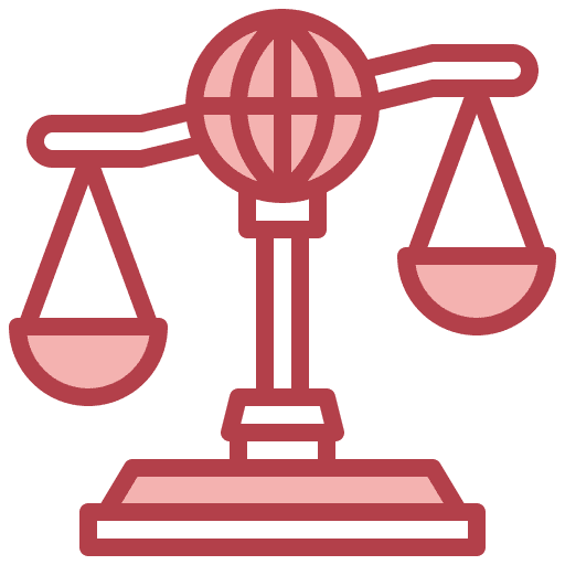International law justice globe grid miscellaneous icon