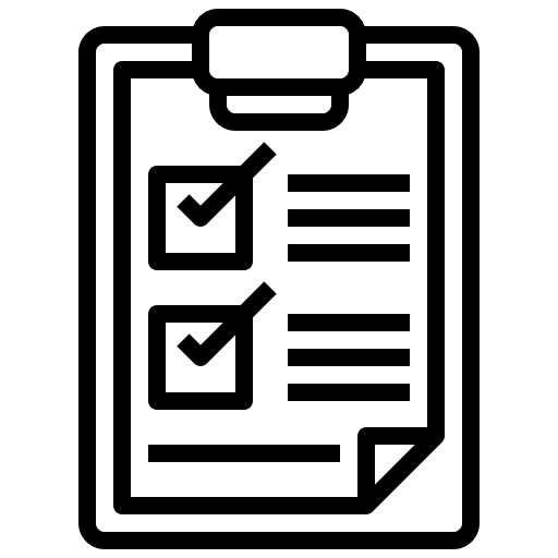 Clipboard checking verification check list icon Clipboard checking verification check list icon