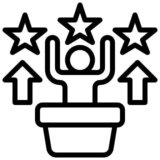 Growth courage business and finance success icon Growth courage business and finance success icon