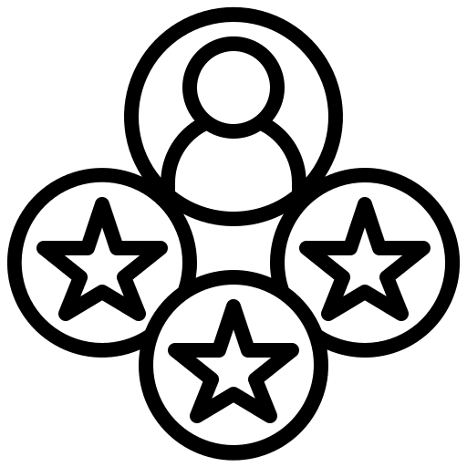 Rating happy client marketing rating icon Rating happy client marketing rating icon