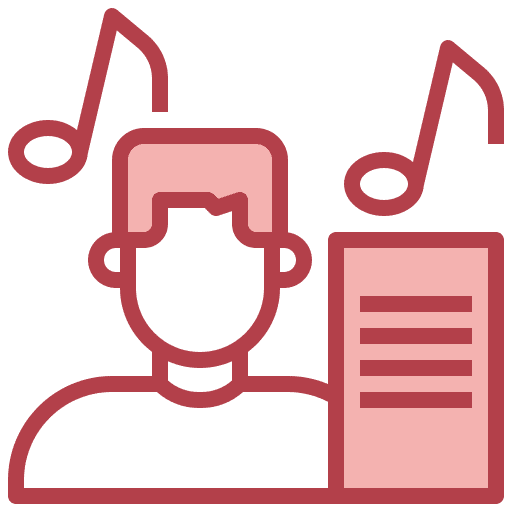 Composer music notes professions and jobs music and multimedia icon Composer music notes professions and jobs music and multimedia icon