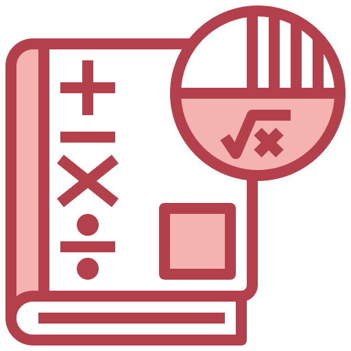 Mathematics school math book learning icon Mathematics school math book learning icon