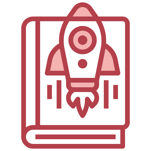 Rocket rocket idea learn icon Rocket rocket idea learn icon