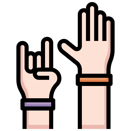 Maloik concert hands and gestures heavy metal icon