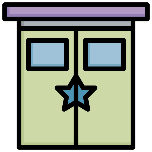 Guest star artist door backstage icon Guest star artist door backstage icon