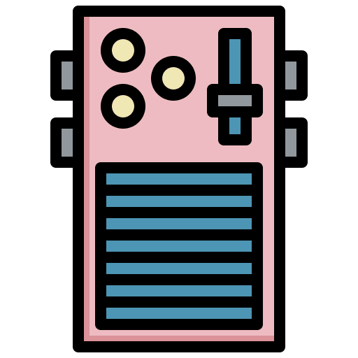 Guitar pedal guitar pedal electronics studio icon Guitar pedal guitar pedal electronics studio icon