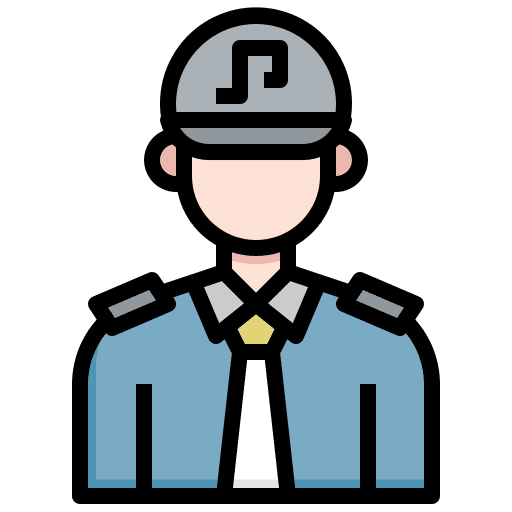 Security professions and jobs police person icon Security professions and jobs police person icon