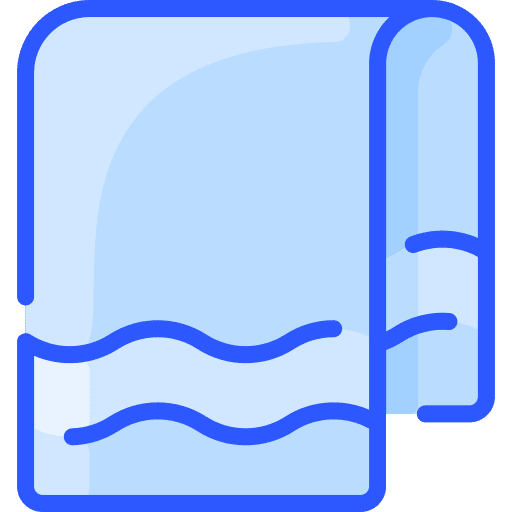 Towel bath fabric bathroom icon