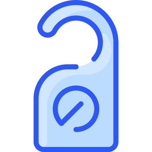 Door hanger door knob do not disturb holidays icon Door hanger door knob do not disturb holidays icon