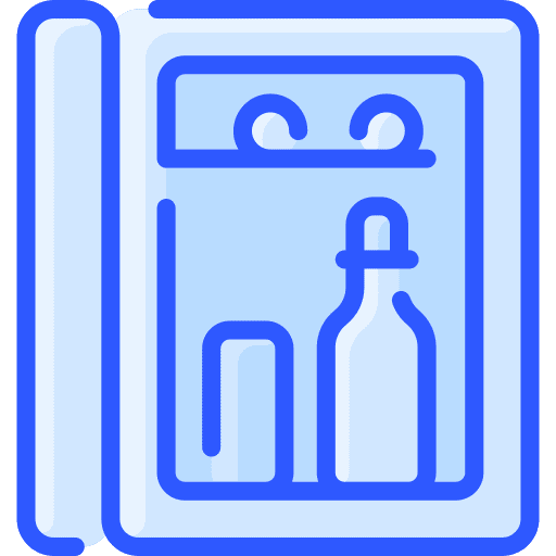 Minibar beverage bar kitchenware icon Minibar beverage bar kitchenware icon