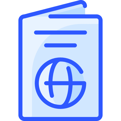 Passport passport identity document icon Passport passport identity document icon