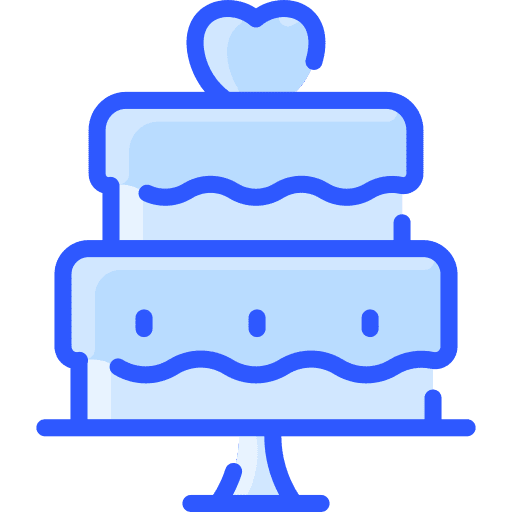 Wedding cake dessert love sweet icon