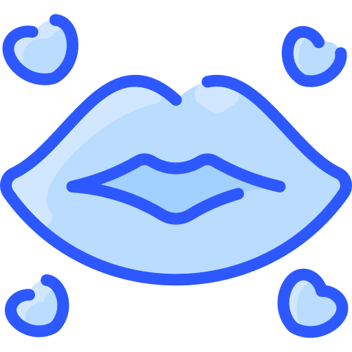Lips kiss romantic lips icon Lips kiss romantic lips icon