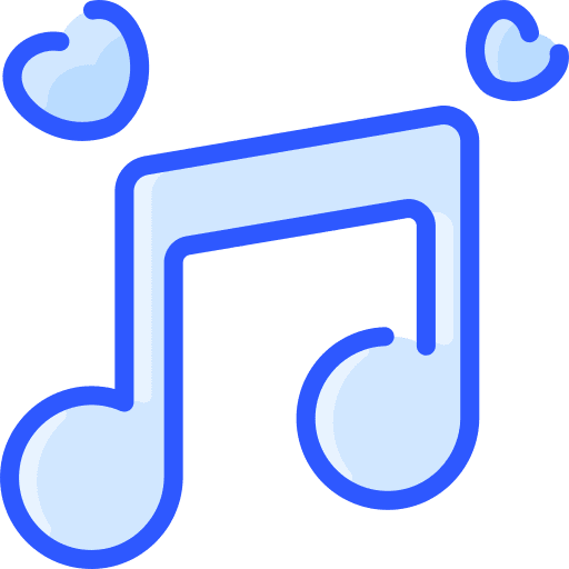 Musical note quaver romantic love icon