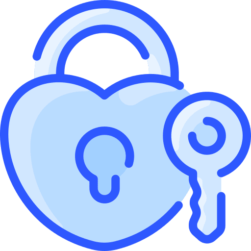 Padlock padlock security heart icon Padlock padlock security heart icon