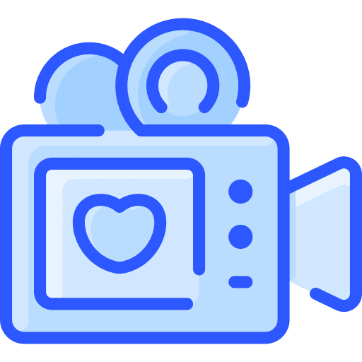 Video camera video camera cinema heart icon Video camera video camera cinema heart icon