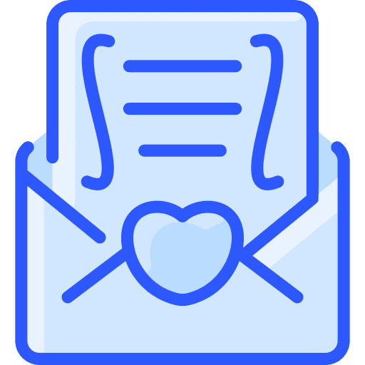Wedding invitation mail heart love and romance icon Wedding invitation mail heart love and romance icon
