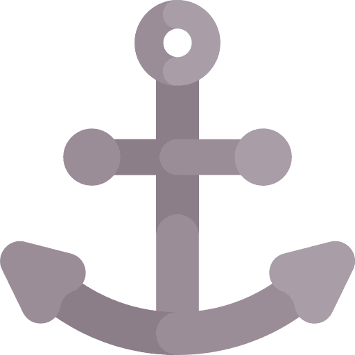 Anchor ship sailing navigation icon