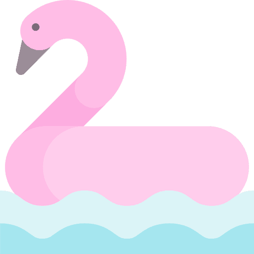 Float summer holidays flamingo holidays icon