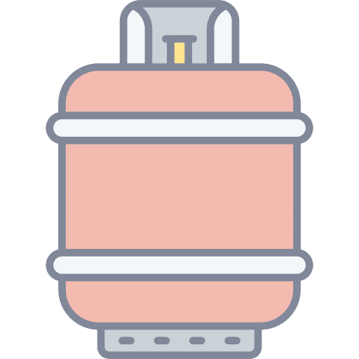 Gas cylinder travel petrol tank icon Gas cylinder travel petrol tank icon