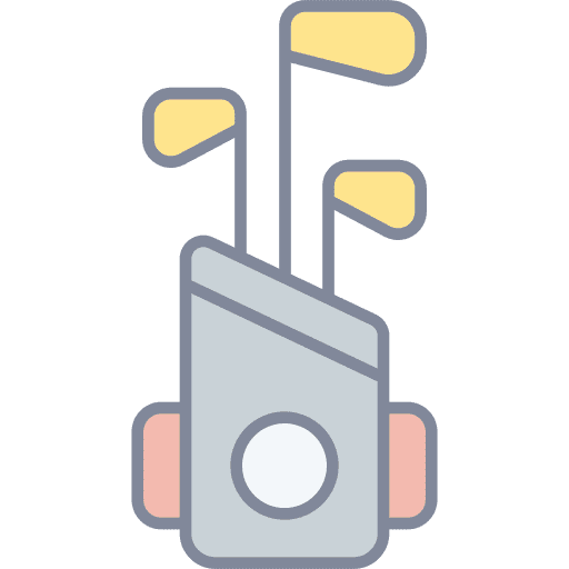 Golf golf sticks golf ball golf equipment icon Golf golf sticks golf ball golf equipment icon