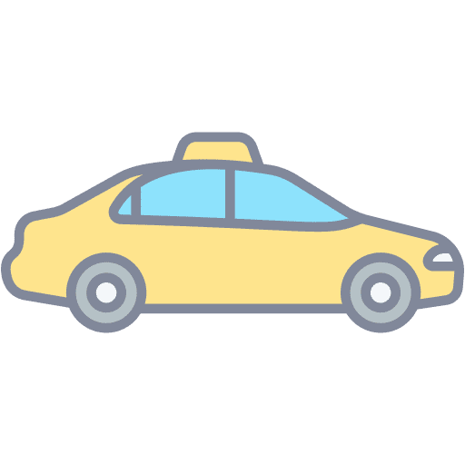 Taxi automobile travel taxi icon