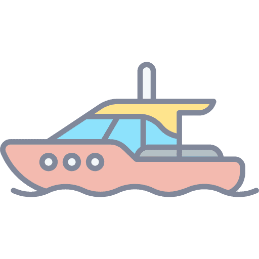 Yacht ship cruise transportation icon