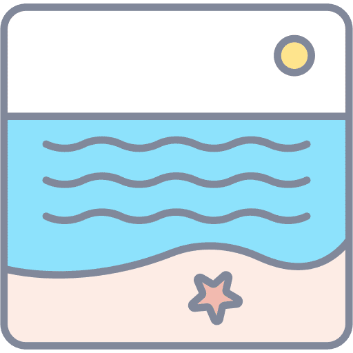 Beach holiday trip vacation icon Beach holiday trip vacation icon