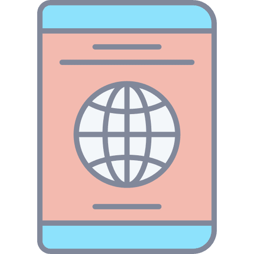 Passport passport travel document icon Passport passport travel document icon