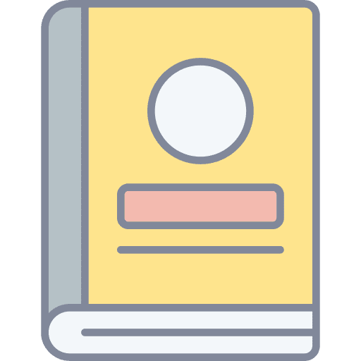Book files and folders guide book travel icon Book files and folders guide book travel icon