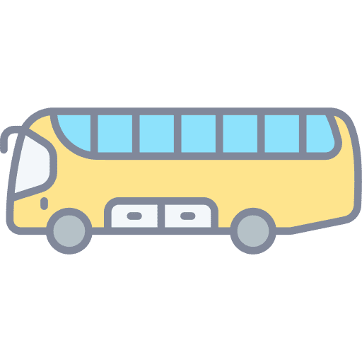 Bus transportation school bus automobile icon Bus transportation school bus automobile icon