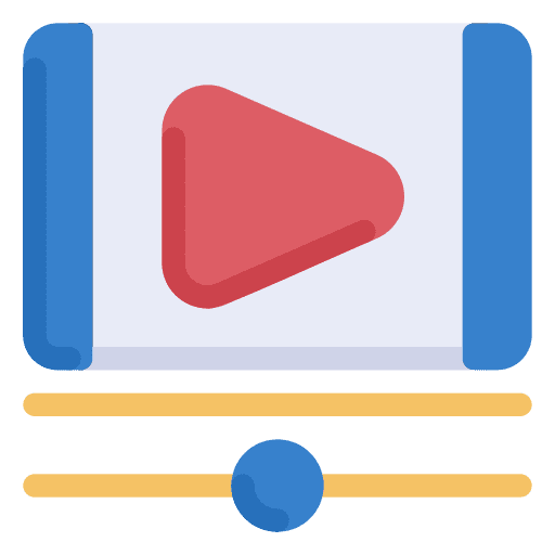 Multimedia player video stream music and multimedia online video icon