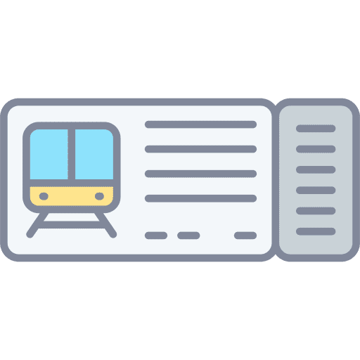 Train ticket access railway ticket icon Train ticket access railway ticket icon