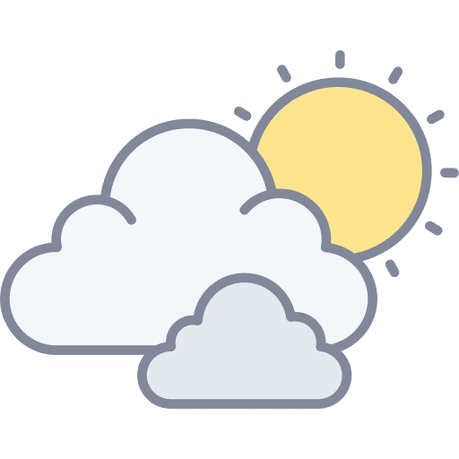 Weather cloudy sun clouds icon Weather cloudy sun clouds icon