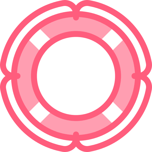 Lifebuoy floating help lifeguard icon