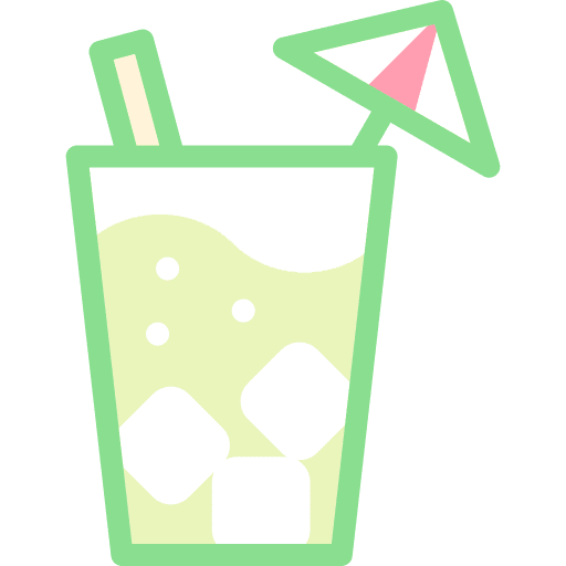 Cocktail drink beverage food and restaurant icon