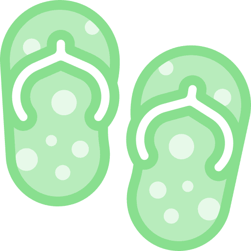 Flip flops beach summer fashion icon