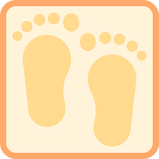 Footprint footprint foot sand icon