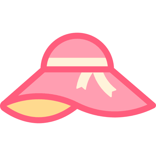 Sun hat flower accessories cap icon