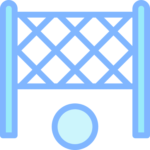 Volleyball beach sport volley net icon