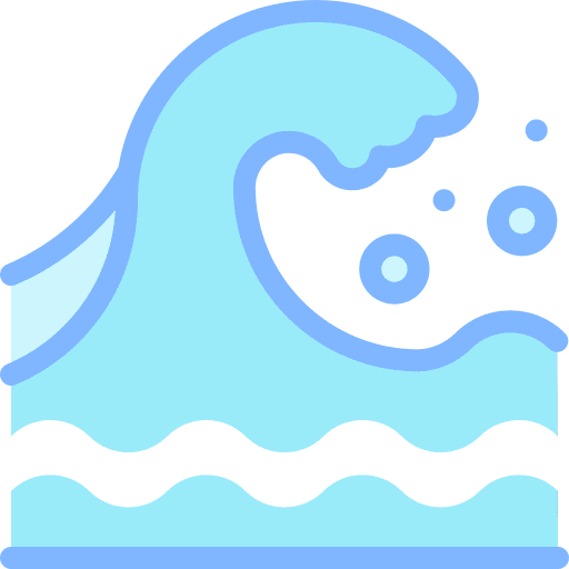 Wave nature summer sea icon