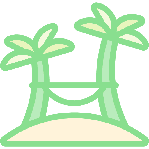 Beach nature travel vacations icon