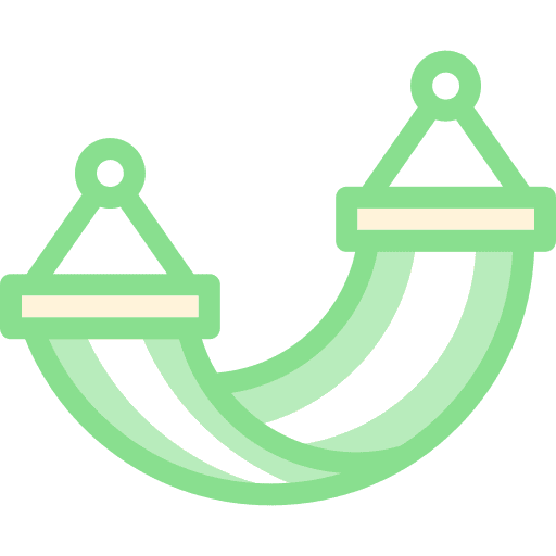 Hammock travel relaxing lying icon