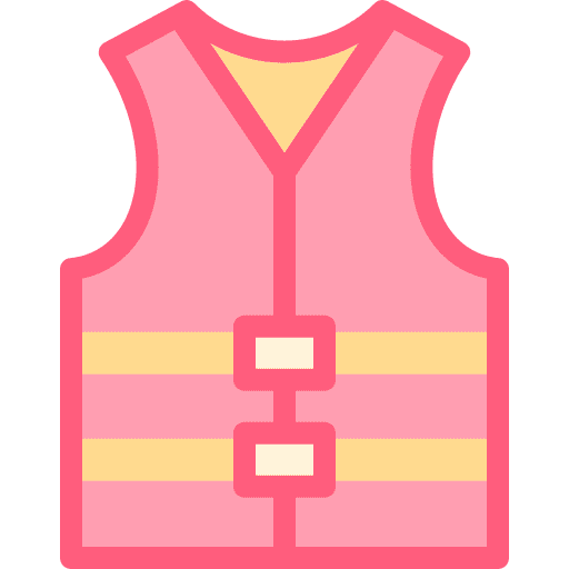 Life vest rescue emergency security icon